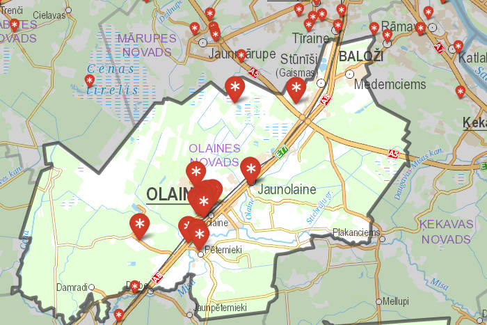 Pērigas interaktīvā tūrisma karte