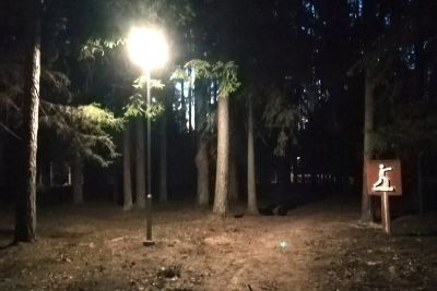 Apgaismojuma izbūve Ozolnieku Veselības takā