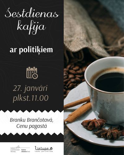 Biedrība Lauku partnerība “Lielupe” aicina iedzīvotājus uz sestdienas kafiju ar Jelgavas novada domes deputātiem