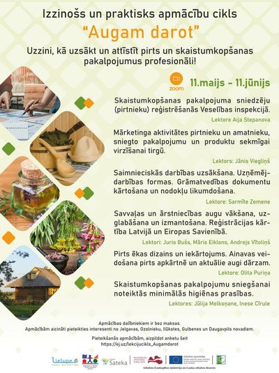 Izzinošs un praktisks apmācību cikls “Augam darot” – pirtniekiem un skaistumkopšanas pakalpojumu sniedzējiem