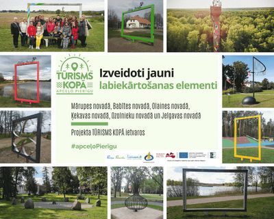 Pierīgā izveidoti jauni labiekārtošanas elementi