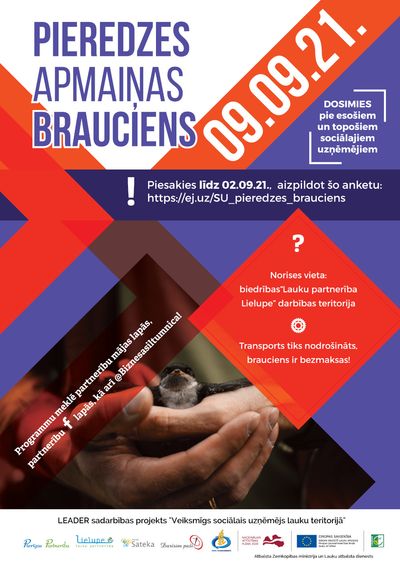 Pieredzes brauciens pie biedrības “Lauku partnerība Lielupe” topošiem un esošiem sociālajiem uzņēmējiem